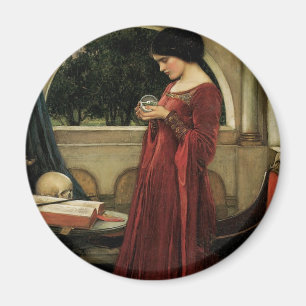 Crystal Boll av John William Waterhouse Magnet
