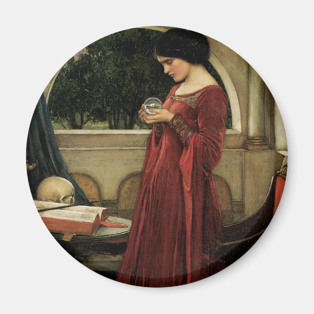 Crystal Boll av John William Waterhouse Magnet (Framsidan)
