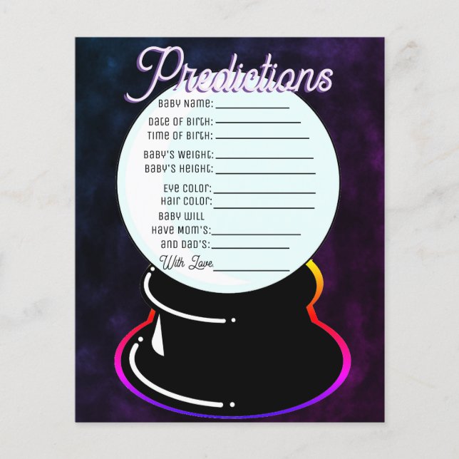 Crystal Boll Baby Predictions-spel (Framsida)