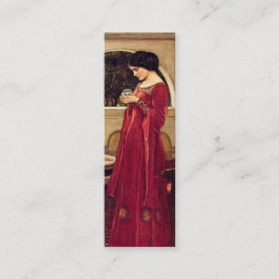 Crystal Boll bokmärke av John W. Waterhouse Mini Visitkort