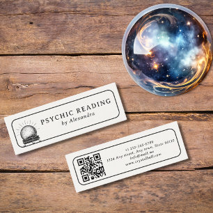 Crystal Boll Esoteric Psychic Medium QR-kod Mini Visitkort