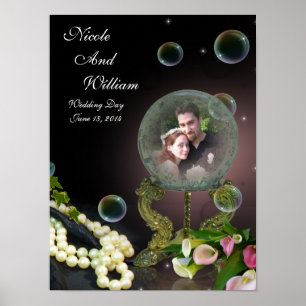 Crystal Boll Fantasy porträtt Poster