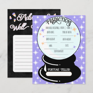 Crystal Boll-förutsägelser - platta anteckningskor Anteckningskort