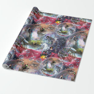 Crystal Boll Halloween Witch Presentpapper