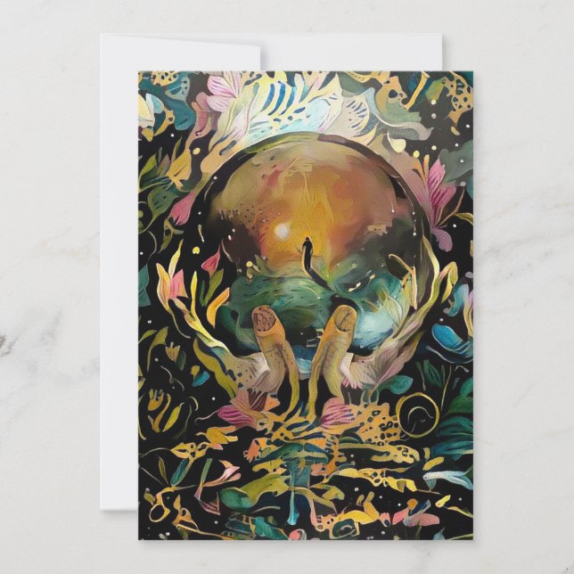 Crystal Boll i Guds Händer Inbjudningar (Framsida)