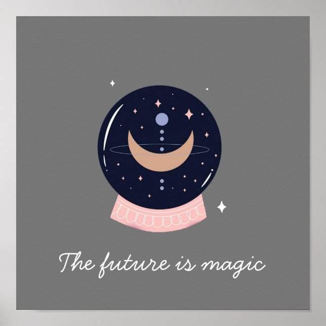 Crystal boll mystical psychic poster (Framsidan)