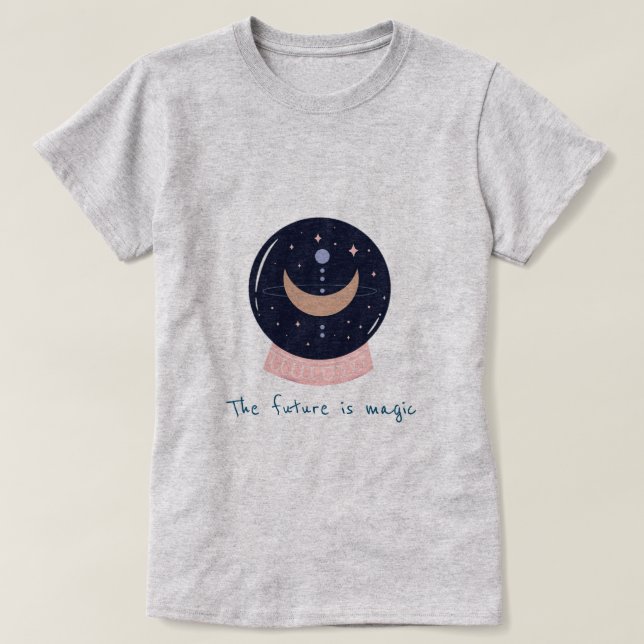 Crystal boll mystisk psykotisk t shirt (Design framsida)