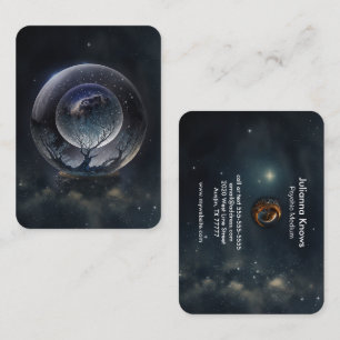 Crystal Boll Psychic Medium Tarot Reader Visitkort