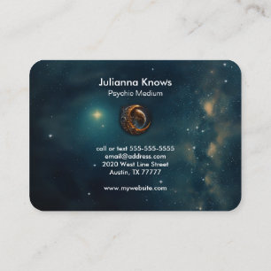 Crystal Boll Psychic Medium Tarot Reader Visitkort