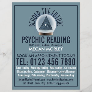 Crystal Boll, Psychic Reading Reading Reklamblad