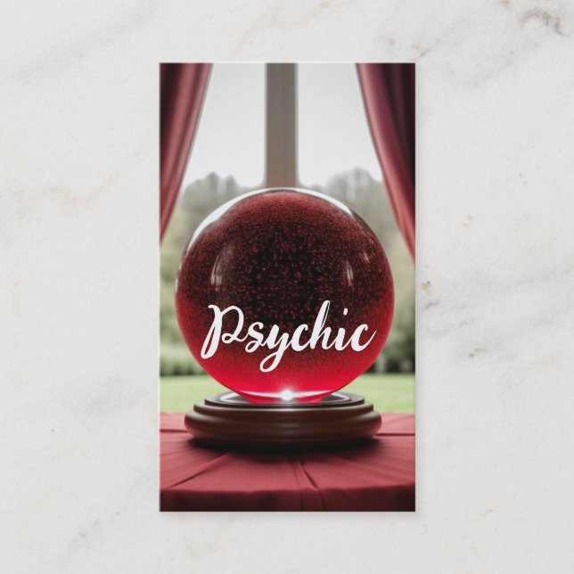 Crystal Boll Psychic Visitkort (Framsida)