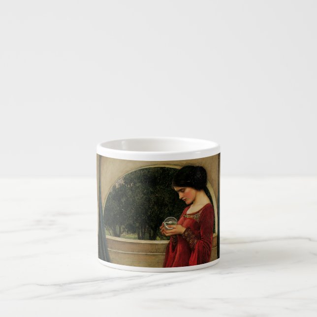 Crystal Boll Woman Waterhouse Painting Espressomugg (Framsidan)