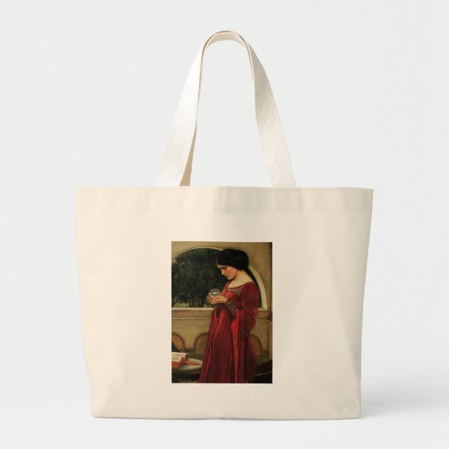 Crystal Boll Woman Waterhouse Painting Jumbo Tygkasse (Framsidan)