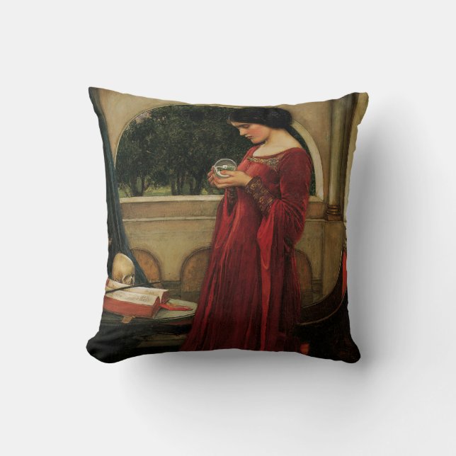 Crystal Boll Woman Waterhouse Painting Kudde (Framsida)