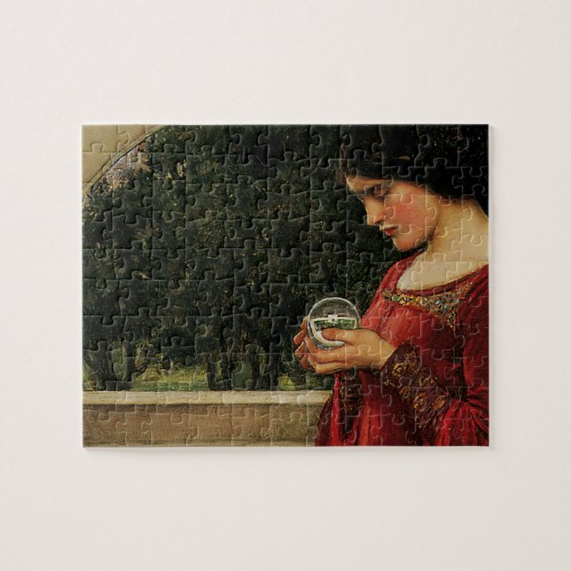 Crystal Boll Woman Waterhouse Painting Pussel (Horisontell)