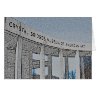 Crystal Bridges Museum of American Art - Bentonvil Hälsningskort