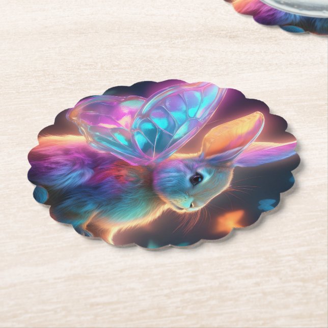 Crystal Bunny Underlägg Papper (Vinklad)