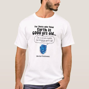 Crystal "bye för Zircon - byeCreationist!", Ljus Tee Shirt