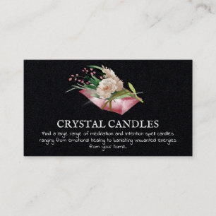 Crystal Candle-avsiktsstavning Visitkort