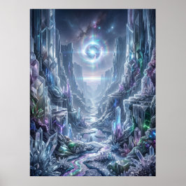 Crystal Canyon Ljus Anomali Poster