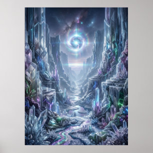 Crystal Canyon Ljus Anomali Poster