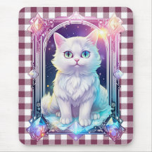 Crystal Cat Lila Black Play Cute White Kitten