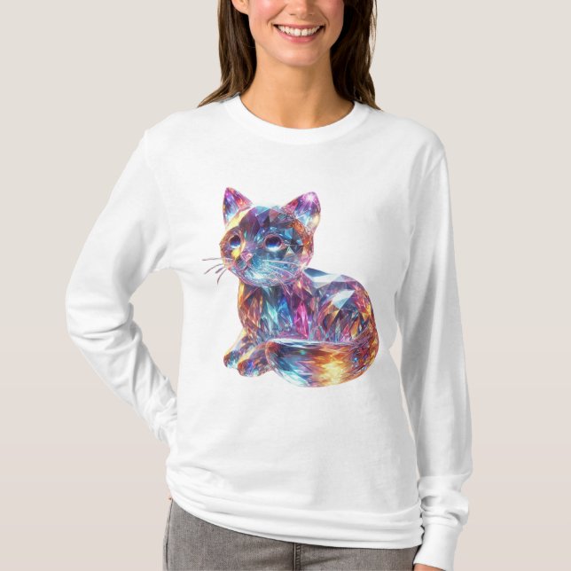 Crystal Cat T Shirt (Framsida)