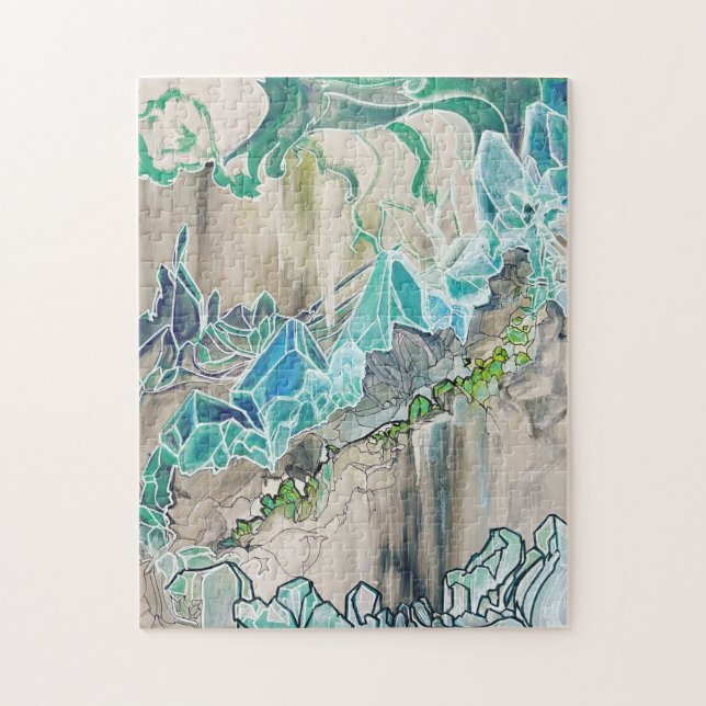 Crystal Cave Art Puzzle Pussel (Vertikal)