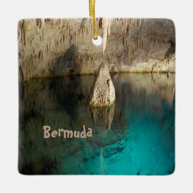 Crystal Cave, Bermuda Julgransprydnad Keramik (Framsida)