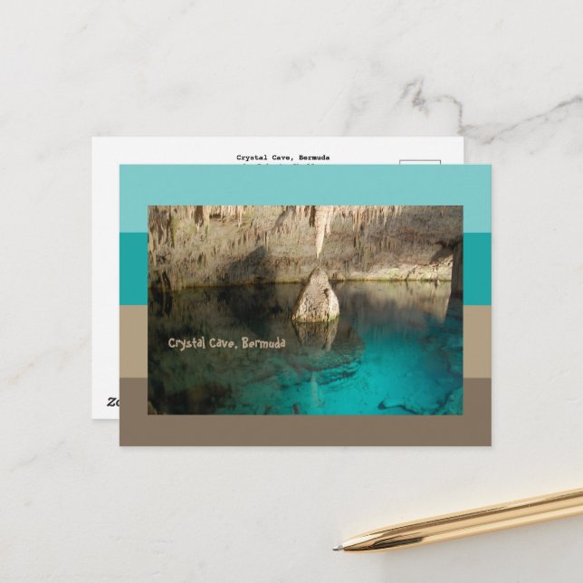 Crystal Cave, Bermuda Vykort (Fram/Back In Situ)