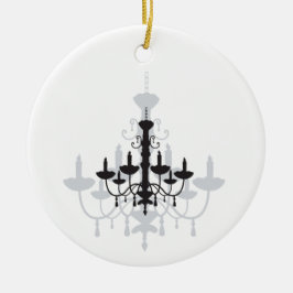 Crystal Chandelier Black Gothic and Shadow Julgransprydnad Keramik