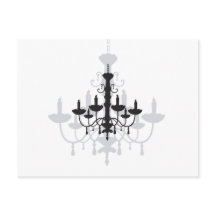 Crystal Chandelier Black Gothic and Shadow