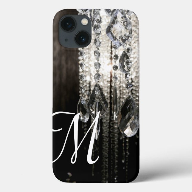 Crystal Chandelier Chic Glass Monogram IPAD Case (Baksida)