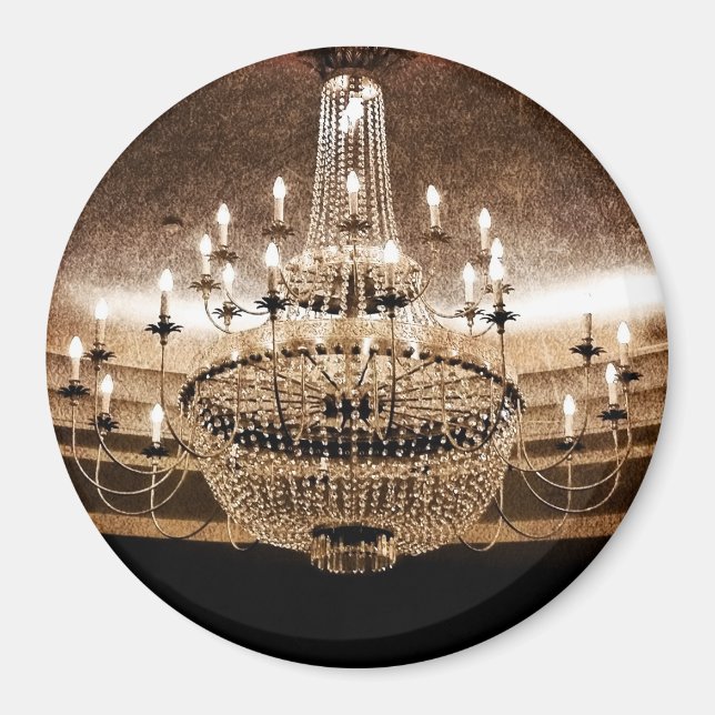 Crystal Chandelier Dazzle Glitz Glam Glamou Magnet (Framsidan)