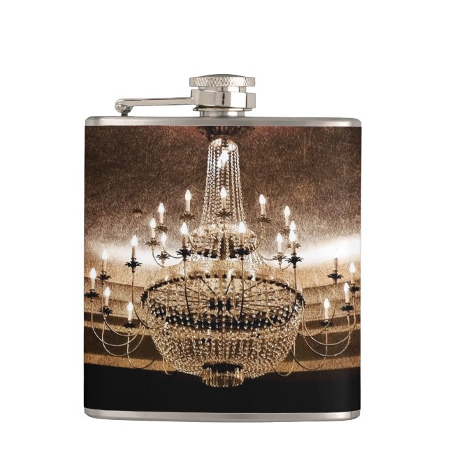 Crystal Chandelier Dazzle Glitz Glam Whiskey-kolv Fickplunta (Framsidan)