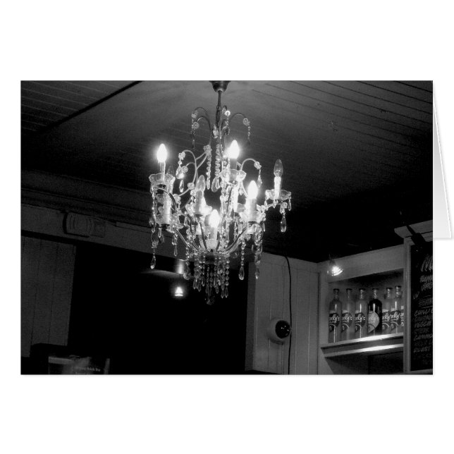Crystal Chandelier Hälsningskort (Framsidan Horizontal)