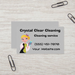 Crystal clear cleaning visitkort