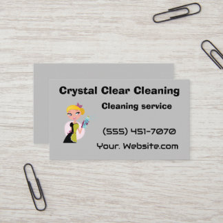 Crystal clear cleaning  visitkort
