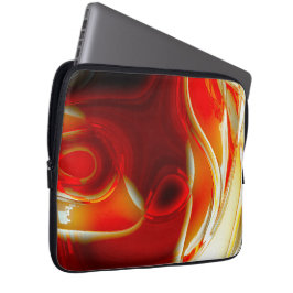 Crystal clear glass-stil circular kurvor in red laptop fodral