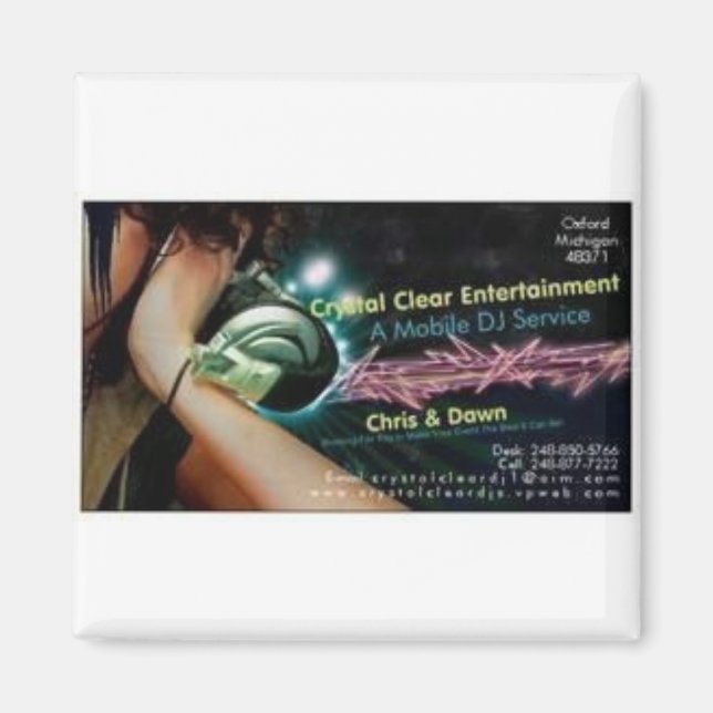 Crystal Clear Magnets Magnet (Framsidan)