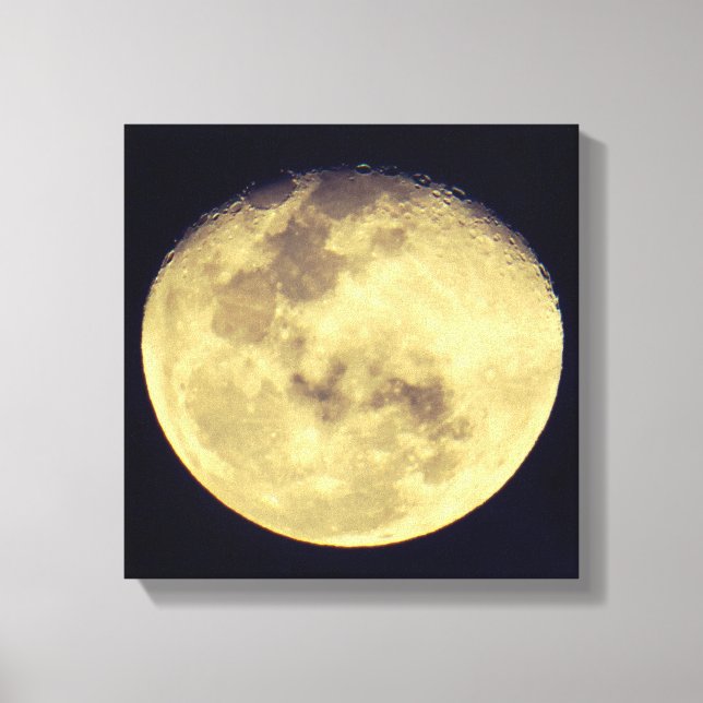 Crystal Clear Måne Canvastryck (Framsida)