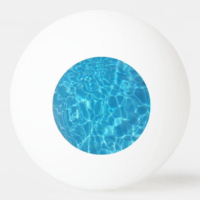 Crystal Clear Sky Blue Pool Water Pingisboll (Framsidan)