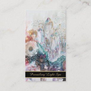 *~* Crystal Cluster AP90 Artsy Drip QR Rainbow Visitkort