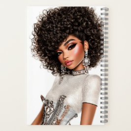 Crystal Corset Glam Girl Spiral Notebook
