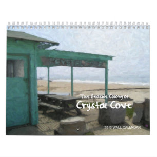 Crystal Cove, Newport kusten, Calif. Kalender 2018