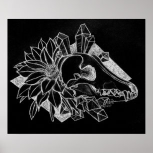 Crystal Coyote Inverterad Poster