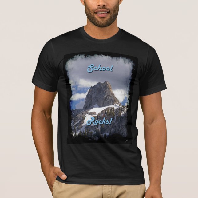 Crystal Crag School Sten! Tshirt T-shirt (Framsida)
