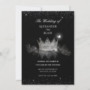 Crystal Crown Drottning Platt Rädda Datum Kort