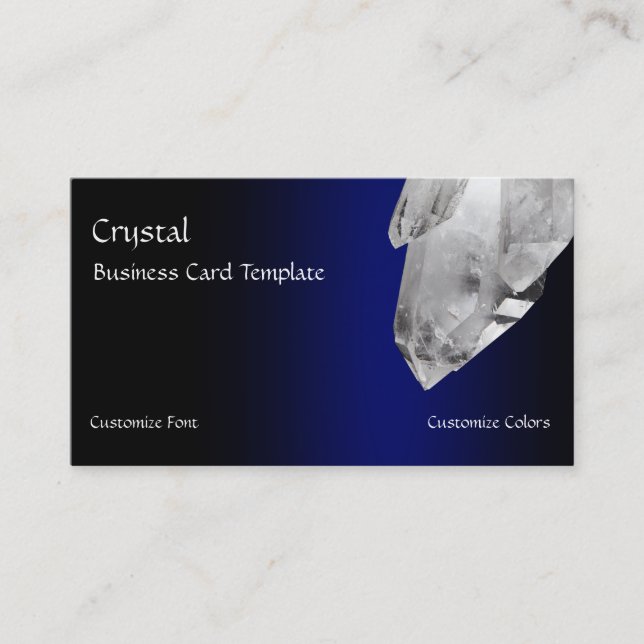 Crystal Crystal Sten Reiki Crystals Visitkort (Framsida)