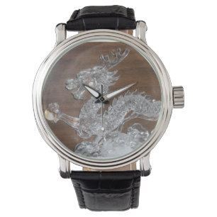 Crystal drakeklocka armbandsur